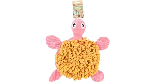 Flamingo Schnüffelteppich Welpe Morgano Schildkröte Ocker & Rosa - 38x32x9cm - Mit anti-rutsch, squeaker und knistergeräusch - Mit Snacks oder Trockenfutter befüllbar Flamingo Schnüffelteppich Welpe Morgano Schildkröte Ocker & Rosa - 38x32x9cm - Mit anti-rutsch, squeaker und knistergeräusch - Mit Snacks oder Trockenfutter befüllbar von Flamingo