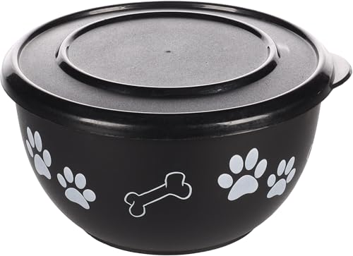 FUTTERNAPF KENA MIT Deckel SCHWARZ XL 19CM1700ML von Flamingo