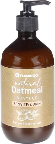 Flamingo hundeshampoo - mit Haferflocken für eine empflindliche Haut 500ml - Geeignet für alle Fell- und hauttypen - hundeshampoo sensitiv - hundeshampoo gegen juckreiz Flamingo hundeshampoo - mit Haferflocken für eine empflindliche Haut 500ml - Geeignet für alle Fell- und hauttypen - hundeshampoo sensitiv - hundeshampoo gegen juckreiz von Flamingo