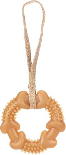Flamingo Spielzeug für Hund Guma Ring mit Seil braun - 25,5x11,8x2,8cm - Geeignet für Welpen und ältere Hunde - 100% natürlich Flamingo Spielzeug für Hund Guma Ring mit Seil braun - 25,5x11,8x2,8cm - Geeignet für Welpen und ältere Hunde - 100% natürlich von Flamingo