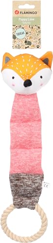 Flamingo - Spielzeug für Welpen wie Labrador, Beagle, Bulldogge und Border Collie - Britty Fuchs Rosa mit Seil, Sanft und Unterhaltsam Flamingo - Spielzeug für Welpen wie Labrador, Beagle, Bulldogge und Border Collie - Britty Fuchs Rosa mit Seil, Sanft und Unterhaltsam von Flamingo