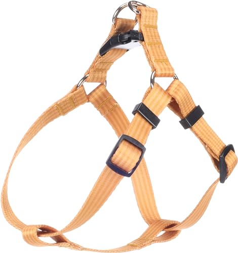 Flamingo Halsband Noekie Gelb – S | A: 25-45 cm, B: 25-45 cm x 15 mm x 2 mm, Langlebig, Stilvoll und Elegant – Für Mittelgroße Hunde! von Flamingo
