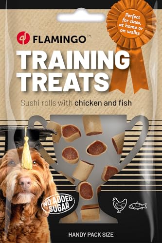 Flamingo TRAININGSSNACK HÜHNER & Fisch Sushi RÖLLCHEN 60G Flamingo TRAININGSSNACK HÜHNER & Fisch Sushi RÖLLCHEN 60G von Flamingo
