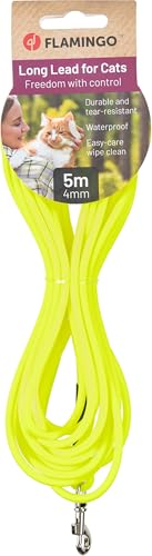 Flamingo Trainings- UND SCHLEPPLEINE CASPAR GELB 500CM 4MM von Flamingo