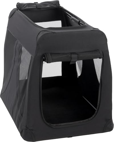 Flamingo Transportkäfig Gepetto schwarz 44x60x49cm - Montagefreundlich und mit herausnehmbarem Boden - Waschbar - Leichtgewicht mit verstärktem, faltbarem Rahmen Flamingo Transportkäfig Gepetto schwarz 44x60x49cm - Montagefreundlich und mit herausnehmbarem Boden - Waschbar - Leichtgewicht mit verstärktem, faltbarem Rahmen von Flamingo