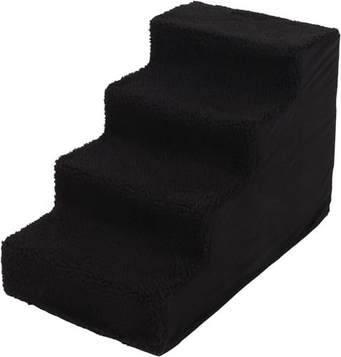 Flamingo Treppe für Hund Tampa schwarz - 60x35,5x40,5cm - Rutschfester Boden - Leichtgewicht und montagefreundlich - Für Hunde bis zu 30kg Flamingo Treppe für Hund Tampa schwarz - 60x35,5x40,5cm - Rutschfester Boden - Leichtgewicht und montagefreundlich - Für Hunde bis zu 30kg von Flamingo