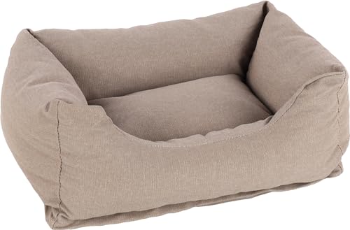 FLAMINGO Valeco Hundebett/Katzenbett, Taupe, rechteckig, 65 x 50 x 20 cm, waschbar, Rutschfester Boden, Abnehmbarer Bezug, weicher und bequemer Schlafplatz FLAMINGO Valeco Hundebett/Katzenbett, Taupe, rechteckig, 65 x 50 x 20 cm, waschbar, Rutschfester Boden, Abnehmbarer Bezug, weicher und bequemer Schlafplatz von Flamingo
