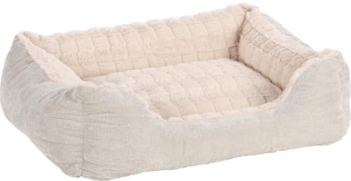 Flamingo Hundebett Verona Rechteckig Beige – A: 65 cm, B: 50 cm, C: 20 cm, Waschbar, Antislip, Warm und Zart, Stilvoll, Passt In Jedes Interieur! Flamingo Hundebett Verona Rechteckig Beige – A: 65 cm, B: 50 cm, C: 20 cm, Waschbar, Antislip, Warm und Zart, Stilvoll, Passt In Jedes Interieur! von Flamingo