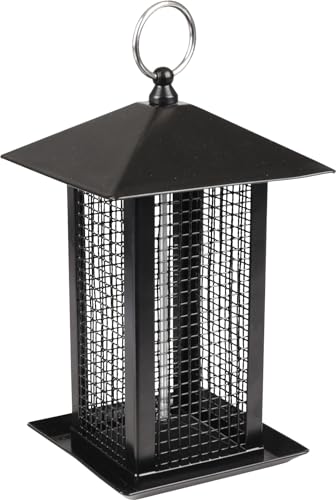 Flamingo Vogelfuttersilo Hilma – Premium-Qualität – Metall/Gitter schwarz 14x14x22cm Flamingo Vogelfuttersilo Hilma – Premium-Qualität – Metall/Gitter schwarz 14x14x22cm von Flamingo