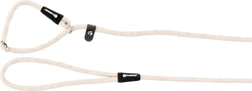 Flamingo Zugg-Stopp-Leine für Hund Lago Beige - 170cm 8mm - Gleitendes Maximum mit einem stufenlos verstelbaren Safety Zugstopp von Flamingo