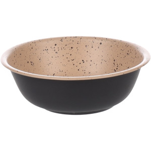 Futter- oder Wassernapf Dimi rund schwarz XL von Flamingo
