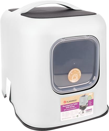 GESCHLOSSENE KATZENTOILETTE Trudy Weiss 38,5x51x44,5CM GESCHLOSSENE KATZENTOILETTE Trudy Weiss 38,5x51x44,5CM von Flamingo