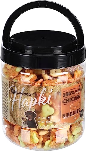 Flamingo Leckerli Hund – Keks mit Huhn – 550g – knusprige Kekse mit getrocknetem Huhn – Snack Hapki Flamingo Leckerli Hund – Keks mit Huhn – 550g – knusprige Kekse mit getrocknetem Huhn – Snack Hapki von Flamingo