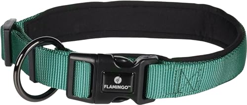 Halsband Abbi GRÜN L 50-55CM 25MM von Flamingo