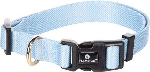 Flamingo Halsband Noekie Blau – M | 40-55 cm x 20 mm x 2 mm, Langlebig, Stilvoll und Elegant – Für Mittelgroße Hunde! Flamingo Halsband Noekie Blau – M | 40-55 cm x 20 mm x 2 mm, Langlebig, Stilvoll und Elegant – Für Mittelgroße Hunde! von Flamingo
