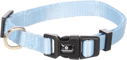 Flamingo Halsband Noekie Blau – XS | 20-35 cm x 10 mm x 1 mm, Langlebig, Stilvoll und Elegant – Für Kleine Hunde! Flamingo Halsband Noekie Blau – XS | 20-35 cm x 10 mm x 1 mm, Langlebig, Stilvoll und Elegant – Für Kleine Hunde! von Flamingo