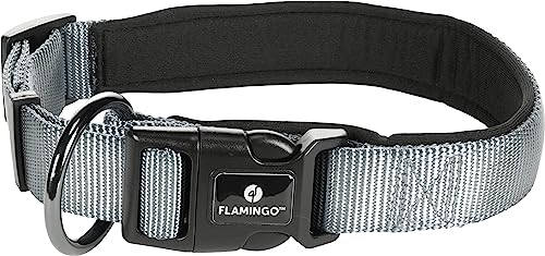Halsband Abbi GRAU M 45-50CM 25MM Halsband Abbi GRAU M 45-50CM 25MM von Flamingo