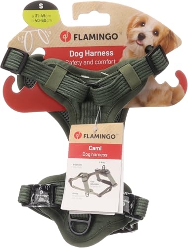 Hund Geschirr Cami Grün S 31-49cm 40-60cm 20mm Hund Geschirr Cami Grün S 31-49cm 40-60cm 20mm von Flamingo