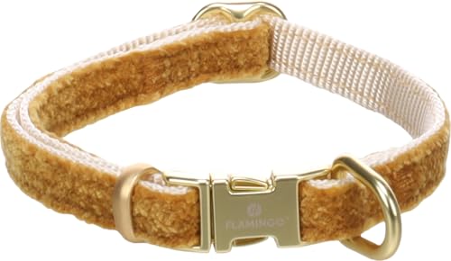 Hund Halsband Saba Gelb XS 20-35cm 10mm von Flamingo