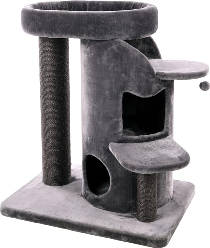Flamingo Kratzbaum Kano – Grau | Kompakter & Kuscheliger Kratzbaum für Katzen! Flamingo Kratzbaum Kano – Grau | Kompakter & Kuscheliger Kratzbaum für Katzen! von Flamingo