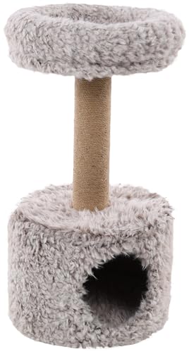 Flamingo Kratzbaum Odie – Taupe | Kompakter & Kuscheliger Kratzbaum für Katzen! von Flamingo