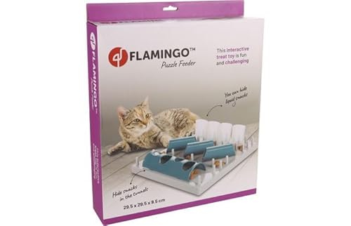 KS INTERAKTIVES KATZENSPIELZEUG FUMBO GRAU/BLAU 29,5x29,5x9,5CM von Flamingo