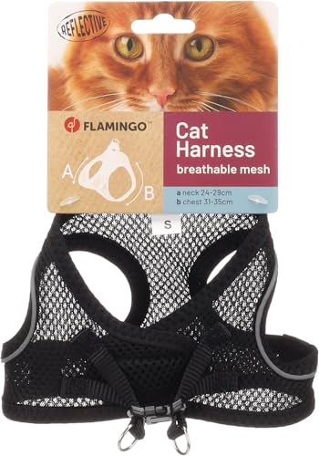 Katze Geschirr Step&Go Berta Schwarz S 24-29cm 31-35cm Katze Geschirr Step&Go Berta Schwarz S 24-29cm 31-35cm von Flamingo
