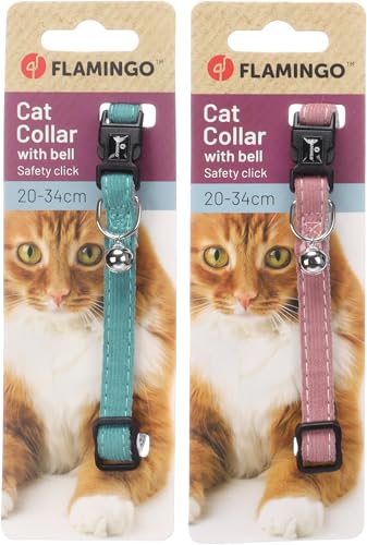 Katze Halsband Elfi Mehrere Farben 20-34cm 10mm von Flamingo