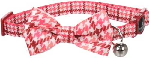 Katze Halsband mit Schleife Ceasar Rot 20-35cm 10mm von Flamingo