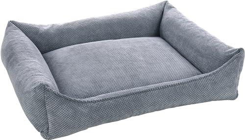 Flamingo Orthopädisches Hundebett Reno – Rechteckig, Hellblau, 100 cm | Höchster Komfort & Unterstützung! von Flamingo