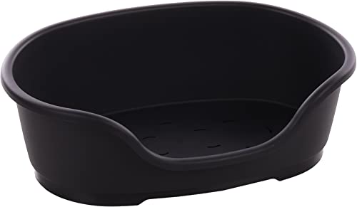Flamingo Hundebett Tuck – Oval Schwarz | Größe S (58 × 38 × 20 cm) | Praktisch, Stilvoll & Leicht zu Reinigen! Flamingo Hundebett Tuck – Oval Schwarz | Größe S (58 × 38 × 20 cm) | Praktisch, Stilvoll & Leicht zu Reinigen! von Flamingo
