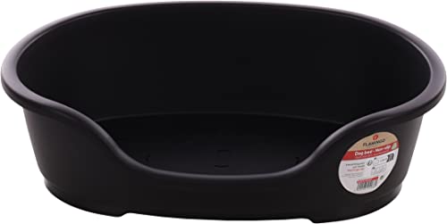 Flamingo Hundebett Tuck – Oval Schwarz | Größe M (70 × 47 × 22 cm) | Praktisch, Stilvoll & Leicht zu Reinigen! Flamingo Hundebett Tuck – Oval Schwarz | Größe M (70 × 47 × 22 cm) | Praktisch, Stilvoll & Leicht zu Reinigen! von Flamingo