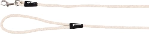 Flamingo Hundeleine Lago beige 130cm 8mm - Mit verchromtem Karabinerhaken Flamingo Hundeleine Lago beige 130cm 8mm - Mit verchromtem Karabinerhaken von Flamingo