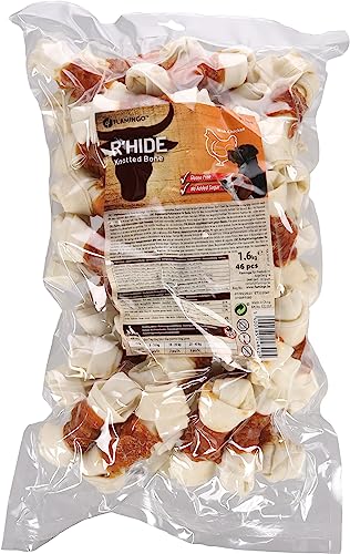 Flamingo R'HIDE Knochen Huhn – 11 cm – 46 Stück 1,61 kg – Glutenfrei – ohne Zuckerzusatz von Flamingo