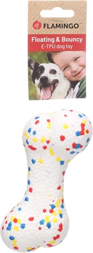 Spielzeug KONA Knochen Weiss S 15,2x7x4,5CM von Flamingo