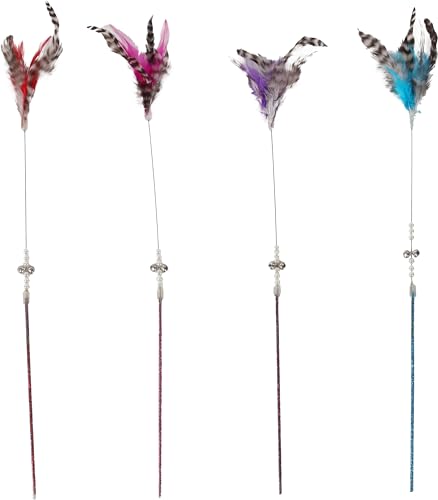 Flamingo Katzenspielzeug – Katzenangel Sjakie 45cm – Mehrfarbig – Keine Farbauswahl möglich – Kunststoff mit Glitzer, Glöckchen und Federn Flamingo Katzenspielzeug – Katzenangel Sjakie 45cm – Mehrfarbig – Keine Farbauswahl möglich – Kunststoff mit Glitzer, Glöckchen und Federn von Flamingo