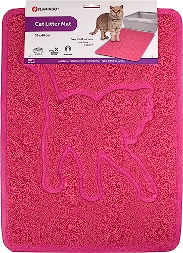 Flamingo VORLEGER FÜR KATZENTOILETTEN Rosie Fuchsie 35x48CM von Flamingo