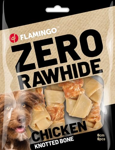 Zero Rawhide GEKNOTETER Knochen MIT Huhn 6CM 6ST 120G Zero Rawhide GEKNOTETER Knochen MIT Huhn 6CM 6ST 120G von Flamingo