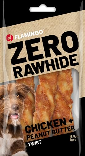 Zero Rawhide Twist MIT Huhn UND ERDNUSSBUTTER 12,5CM 3ST 120G Zero Rawhide Twist MIT Huhn UND ERDNUSSBUTTER 12,5CM 3ST 120G von Flamingo