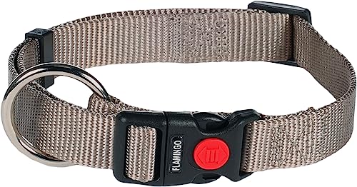 Halsband ZIGGI Greige M 40-55CM 20MM Halsband ZIGGI Greige M 40-55CM 20MM von Flamingo