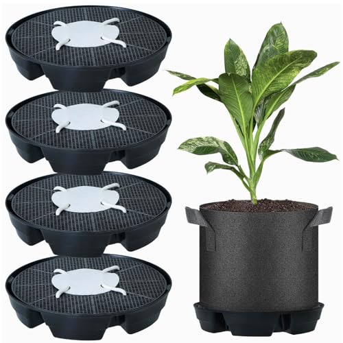 4 Stück Selbstbewässernde Stofftopf Untersetzer, Erhöhtes Blumentopf Untersetzer mit Selbstbewässerung, Automatische Bewässerung Untersetzer Blumentopf Rund für Stoff Blumentopf und Pflanzkübel (A) 4 Stück Selbstbewässernde Stofftopf Untersetzer, Erhöhtes Blumentopf Untersetzer mit Selbstbewässerung, Automatische Bewässerung Untersetzer Blumentopf Rund für Stoff Blumentopf und Pflanzkübel (A) von Flanliy