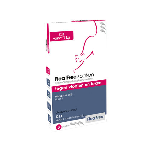 Flea Free Fipralone Spot-on Katze - 3 Pipetten von Flea Free