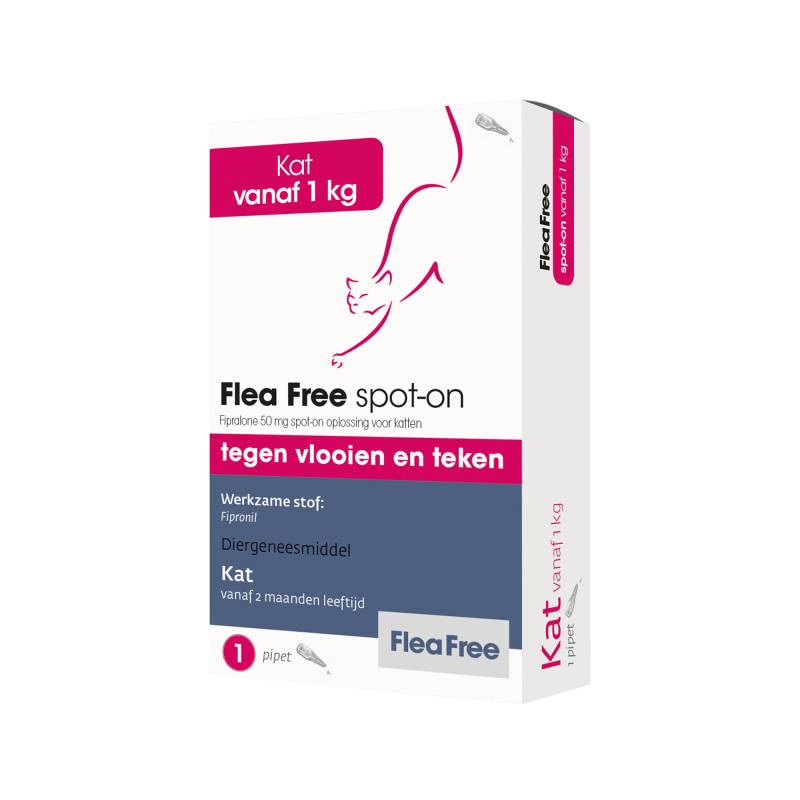 Flea Free Fipralone Spot-on Katze - 3 Pipetten von Flea Free