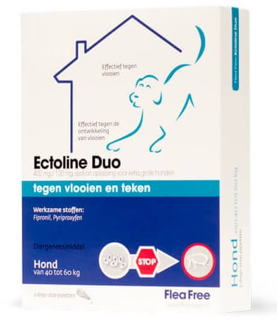 Flea Free Spot-On Combo für Hunde 40 - 60 kg 2 x 2 Pipetten von Flea Free