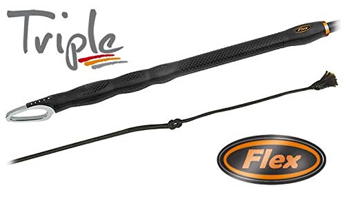 Fleck Reitgerte Triple Flex Triple Griff Größe/Farbe 140cm / schwarz von Fleck