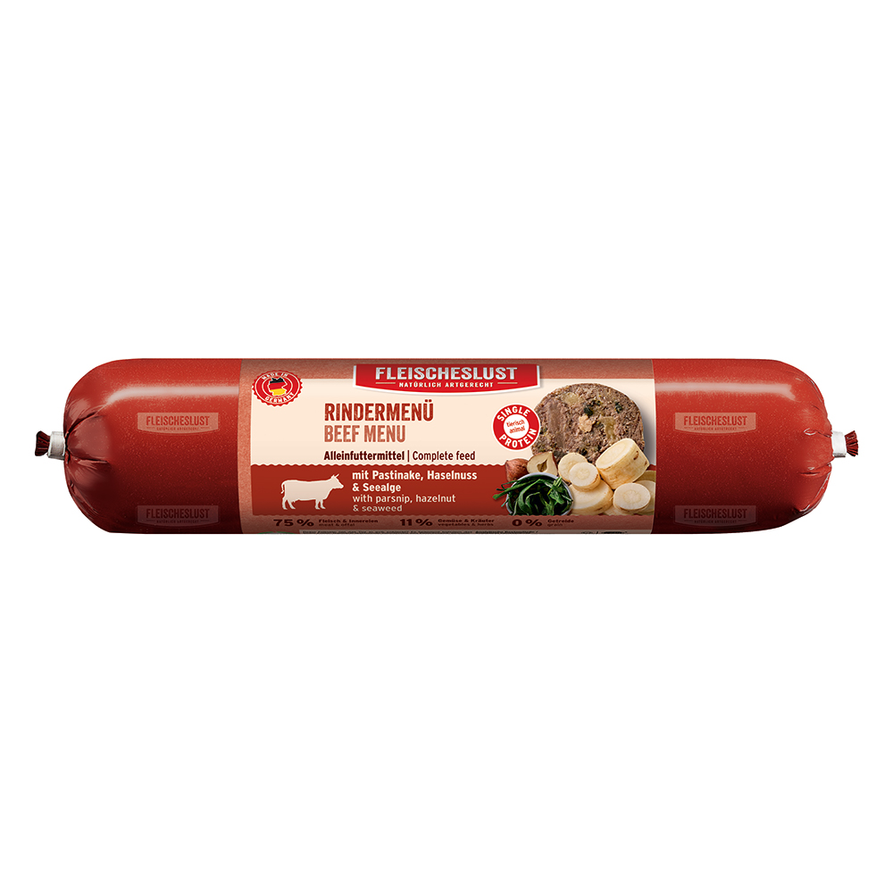 Fleischeslust Classic 6 x 800 g - Rindermenü mit Pastinake, Haselnuss & Seealge Fleischeslust Classic 6 x 800 g - Rindermenü mit Pastinake, Haselnuss & Seealge von Fleischeslust