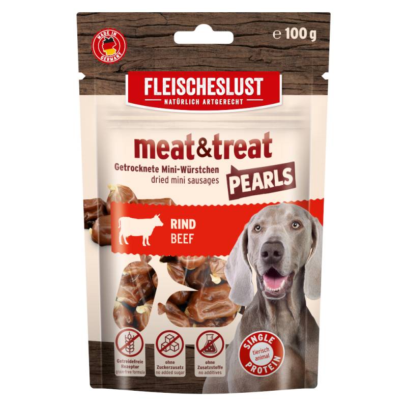 Fleischeslust Meat & Treat Pearls - Rind (100 g) von Fleischeslust