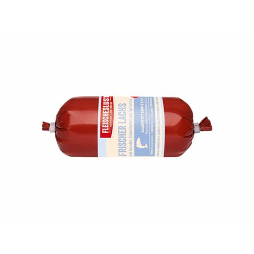 Fleischeslust Nassfutter "Frischer Lachs" - Rind mit Lachs, Reis und Karotten 200 g von Fleischeslust