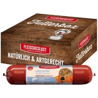 Fleischeslust Nassfutter Hund Adult Futterbox 6x 800 g Lachs, Rind, Karotte, Kürbis & Spirulina 6x800 g Fleischeslust Nassfutter Hund Adult Futterbox 6x 800 g Lachs, Rind, Karotte, Kürbis & Spirulina 6x800 g von Fleischeslust
