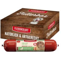 Fleischeslust Nassfutter Hund Adult Futterbox Ente, Apfel & Amarant 6x800 g von Fleischeslust